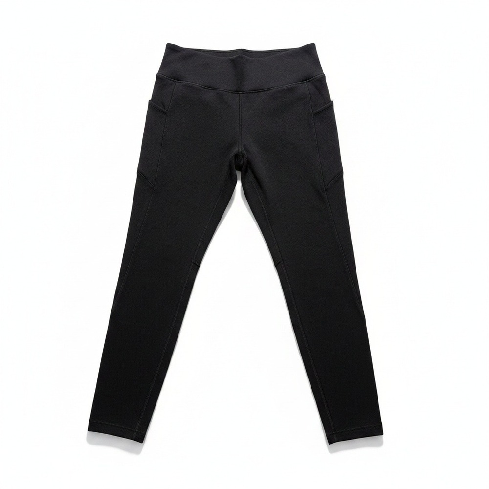 Athleta L Tall Black Altitude Edge Stash Tight‎ Womens Leggings Pocket Run Yoga